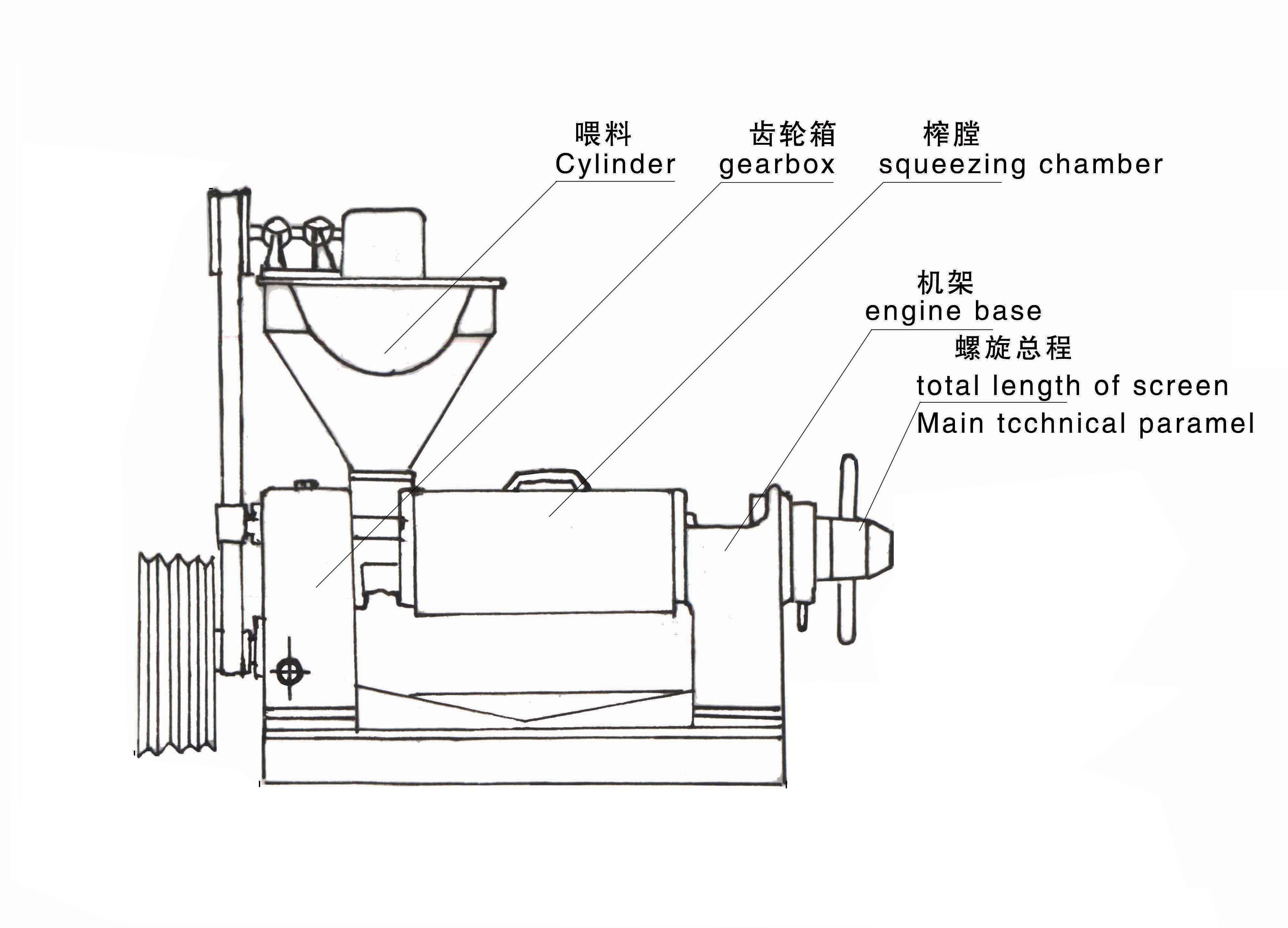 雙象菜籽榨油機結構
